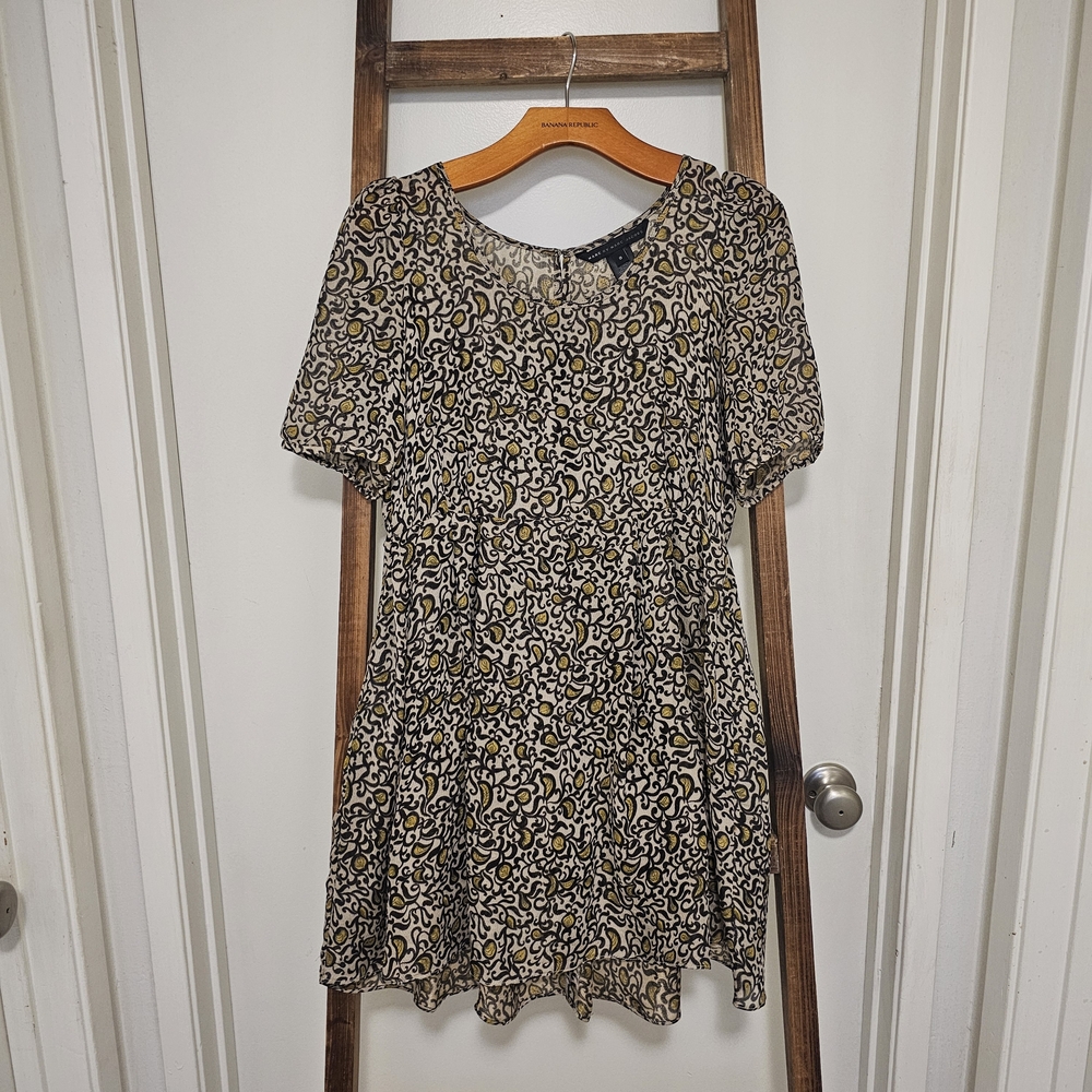 Marc Jacobs Black and Cream Mini Dress